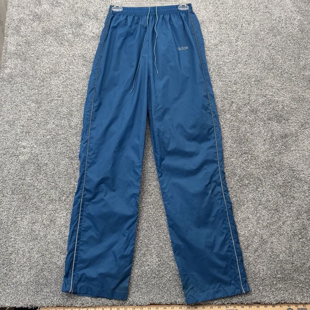 Adidas Nylon Track Pants Mens 26X29.5 Athletic Gorpcore Streetwear 80s Vintage